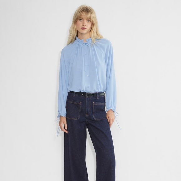 Aritzia Wilfred Olivette Blouse - Picture 1 of 13
